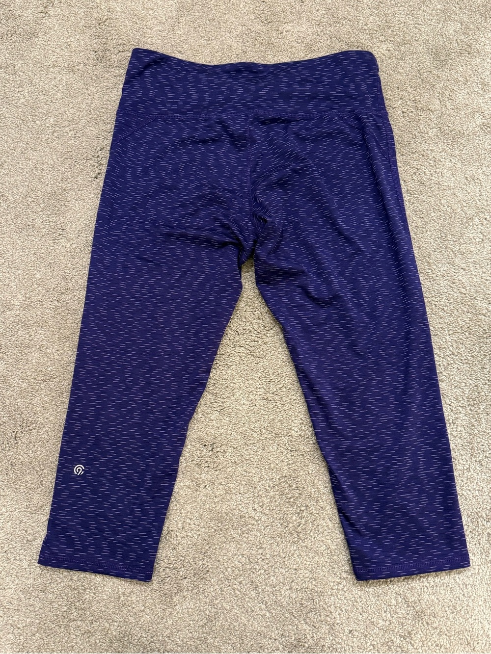Champion C9 Purple Capri Athletic Leggings Women’s L Stretch - Picture 2 of 6
